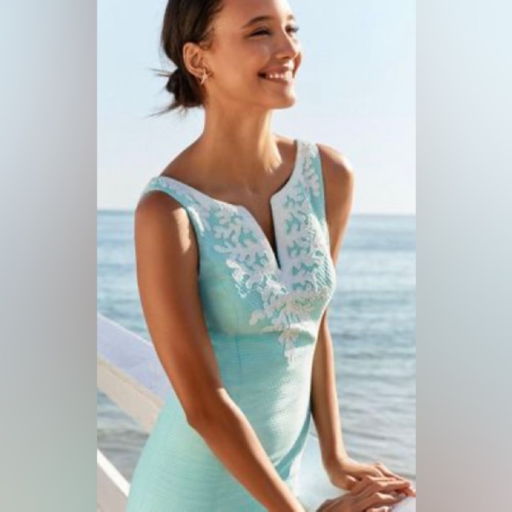 Lilly Pulitzer Seasalt Blue Gabby Shift Dress